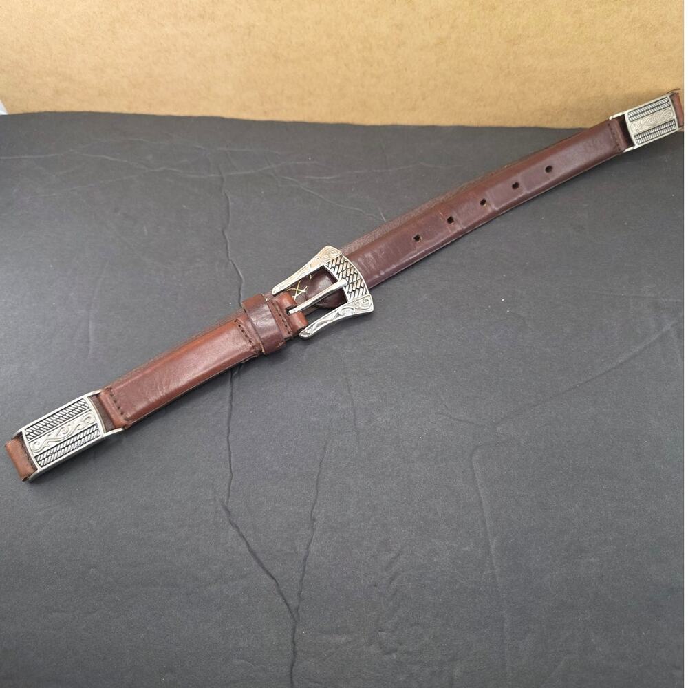 Kim Rogers Leather belt westen style size M